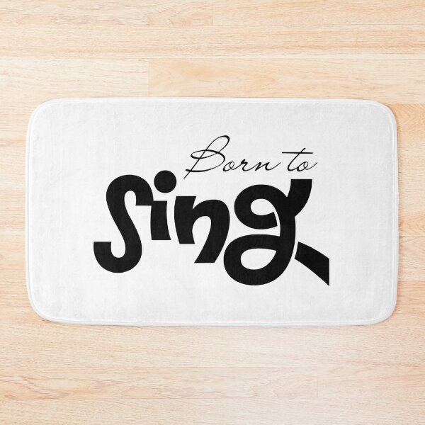 Artikelvorschau, „Born To Sing“ – Minimalistische Typografie – Geschenk für Musikliebhaber und Sänger entworfen und verkauft von Artycom.