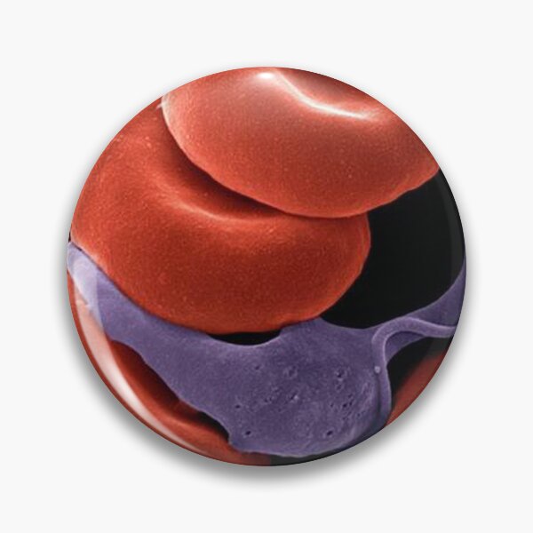Item preview, Trypanosome Among Blood Cells – Microscopic Battle Within designed and sold by LuluLeb.