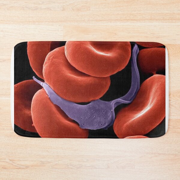 Item preview, Trypanosome Among Blood Cells – Microscopic Battle Within designed and sold by LuluLeb.