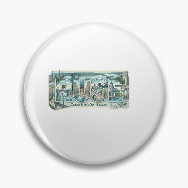 Item preview, Ruse Danube Travel Typography Sticker designed and sold by Imaginarium of Chaos falcon88 .