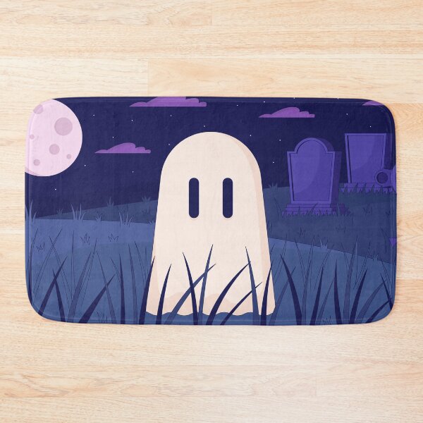 Item preview, Cute Ghost in Graveyard Under Moonlight designed and sold by IMGvisuals.