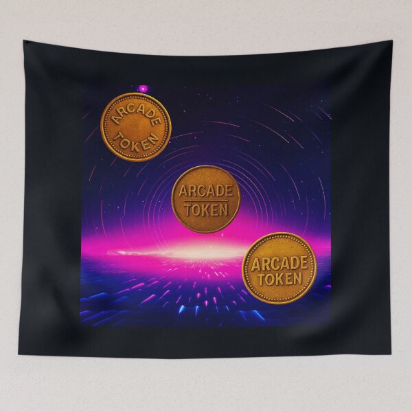 Item preview, ❇️ INSERT COIN TO CONTINUE COLLECTION ❇️ -  Arcade Token – Incoming Message Edition designed and sold by WheelieGdArt.
