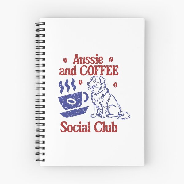 Item preview, Aussie and Coffee Social Club Funny Dog Lover designed and sold by HBDStudio.