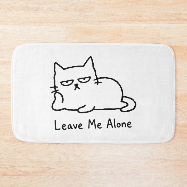 Item preview, Leave Me Alone – Grumpy Lounging Cat Funny Introvert Cat designed and sold by cladeart.