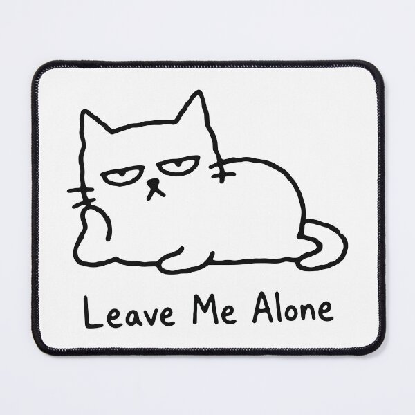Item preview, Leave Me Alone – Grumpy Lounging Cat Funny Introvert Cat designed and sold by cladeart.