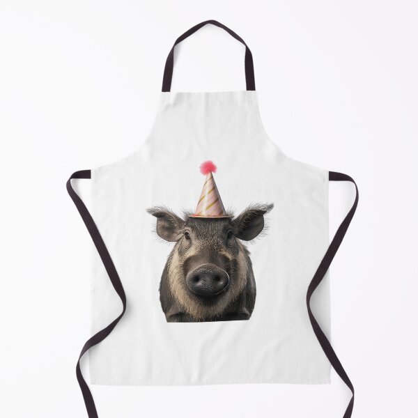 Item preview, Cute Warthog With Party Hat Birthday Celebration designed and sold by archarlyfitnes.