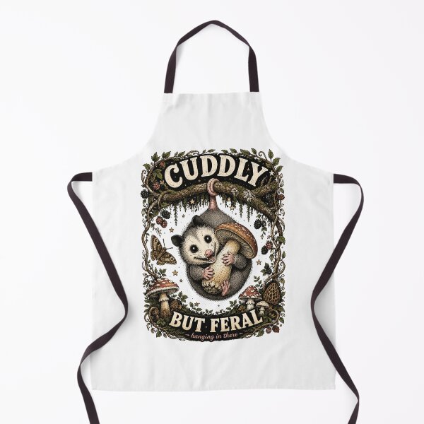 Item preview, Cute Opossum Mushroom Cottagecore Woodland Humor Art designed and sold by MotivaChic.