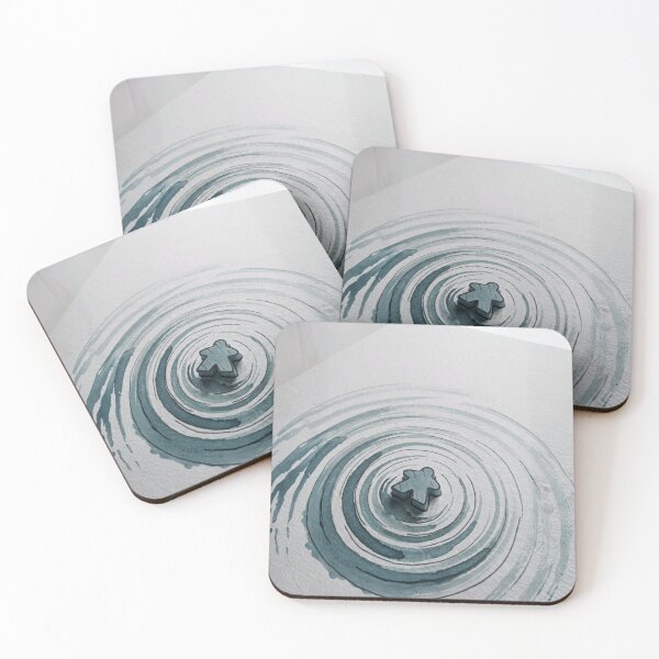 Item preview, Teal Watercolor Meeple Floating in the Water   designed and sold by TackyTime.
