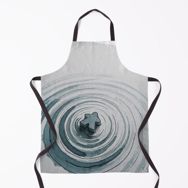 Item preview, Teal Watercolor Meeple Floating in the Water   designed and sold by TackyTime.