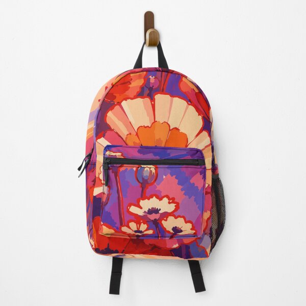 Item preview, Sunset Poppies and Flying Birds designed and sold by ArtByBoya.