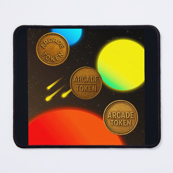 Item preview, ❇️ INSERT COIN TO CONTINUE COLLECTION ❇️ -  Arcade Token – Meteor Shower Edition designed and sold by WheelieGdArt.