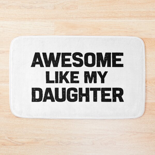 Item preview, Awesome Like My Daughter Retro Typography Proud Parent Funny Gift T-Shirt designed and sold by Teetreasure2.