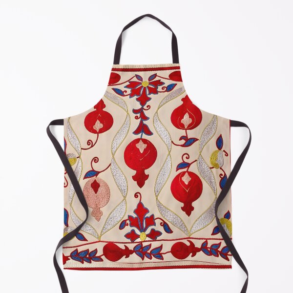 Item preview, Uzbekistan Pomegranate Suzani Embroidery designed and sold by Vicky Brago-Mitchell®.