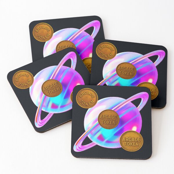 Item preview, ❇️ INSERT COIN TO CONTINUE COLLECTION ❇️ -  Arcade Token – Planet X Edition designed and sold by WheelieGdArt.