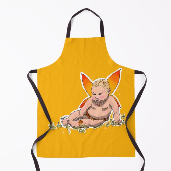 Item preview, Baby Summer Fairy Picking Flowers. designed and sold by TheMossAndMermaid.