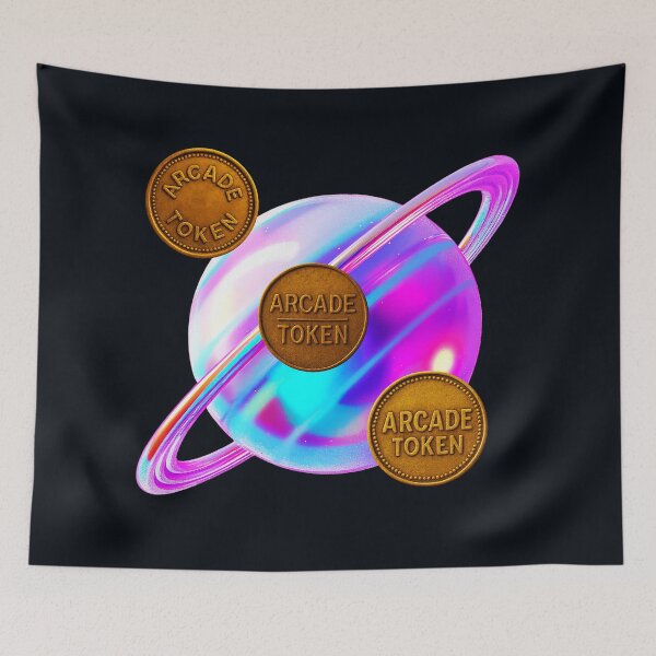 Item preview, ❇️ INSERT COIN TO CONTINUE COLLECTION ❇️ -  Arcade Token – Planet X Edition designed and sold by WheelieGdArt.