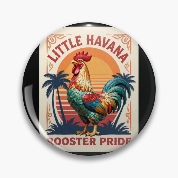 Item preview, Vibrant Rooster pride in Little Havana Miami Calle 8 designed and sold by piketo.