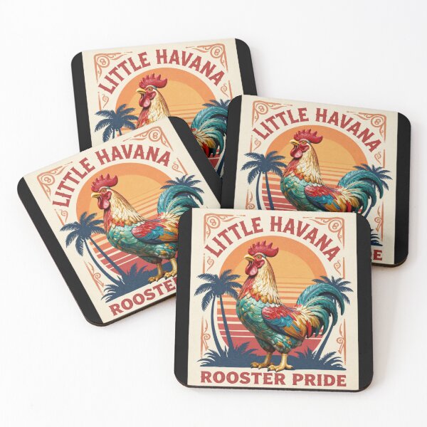 Item preview, Vibrant Rooster pride in Little Havana Miami Calle 8 designed and sold by piketo.