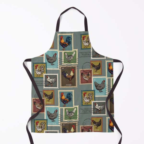 Item preview, Vintage chicken stamps designed and sold by InkRiot Studios.