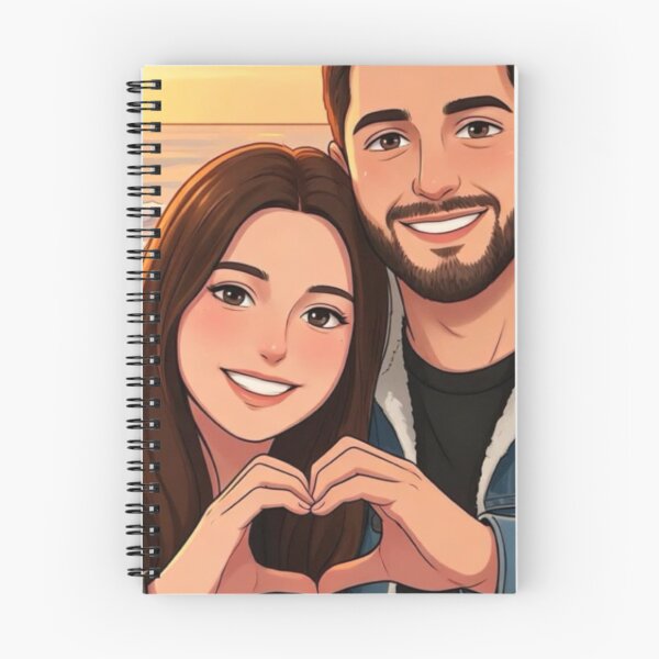 Item preview, Cute Couple Making Heart Sign on Beach Sunset Selfie designed and sold by     Pink Chaos Club.