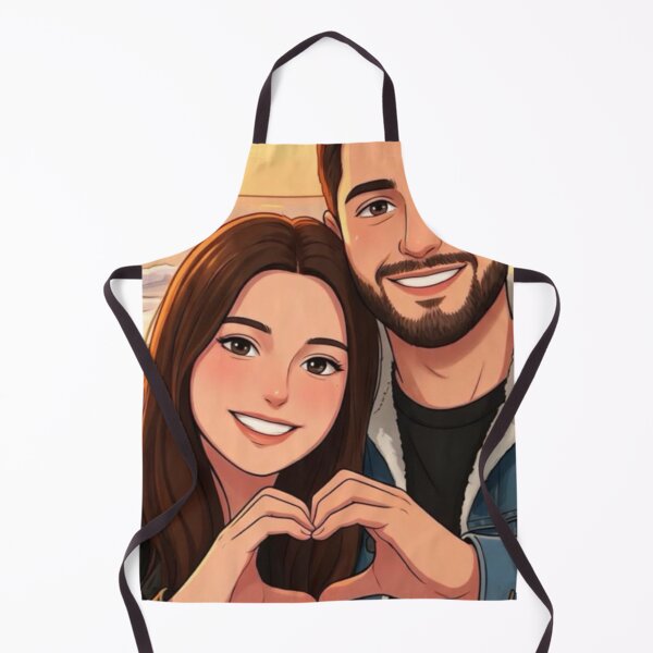 Item preview, Cute Couple Making Heart Sign on Beach Sunset Selfie designed and sold by Pink Chaos Club.