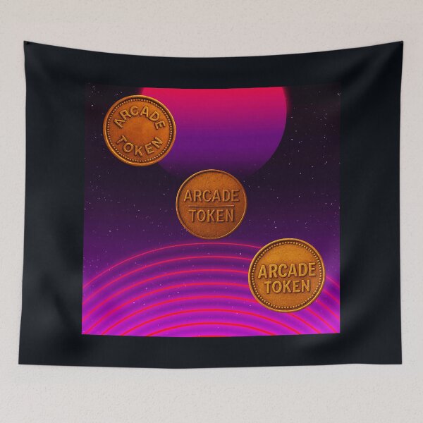 Item preview, ❇️ INSERT COIN TO CONTINUE COLLECTION ❇️ -  Arcade Token – Portal Jump Edition designed and sold by WheelieGdArt.