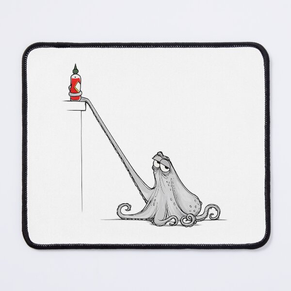 Item preview, Funny Octopus Reaching for Hot Sauce - Relatable Spicy Food Lover Art designed and sold by myforestfog.