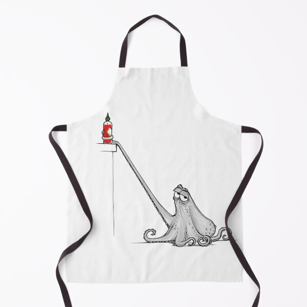 Item preview, Funny Octopus Reaching for Hot Sauce - Relatable Spicy Food Lover Art designed and sold by myforestfog.