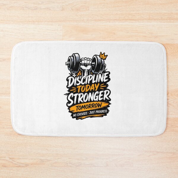 Item preview, Discipline Today Stronger Tomorrow – Gym Sticker designed and sold by Artimax-Studio.