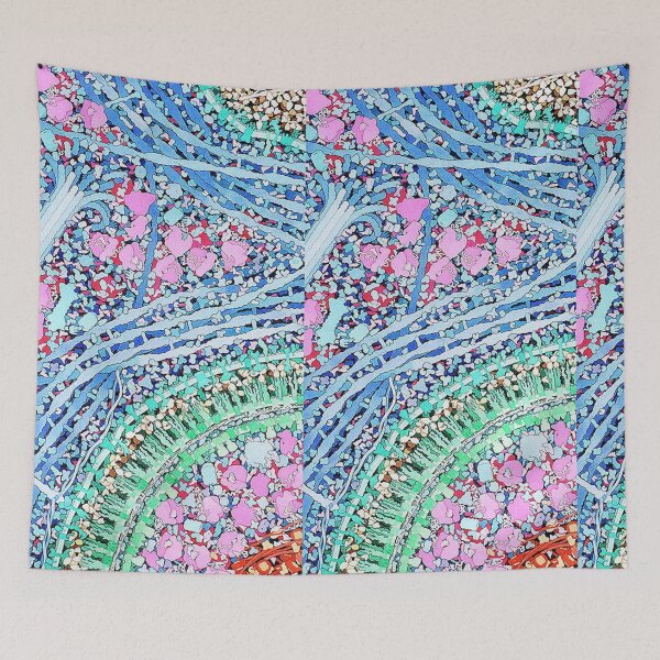 Item preview, Macrófago fagocitando una bacteria: la primera línea de defensa de la naturaleza. designed and sold by LuluLeb.