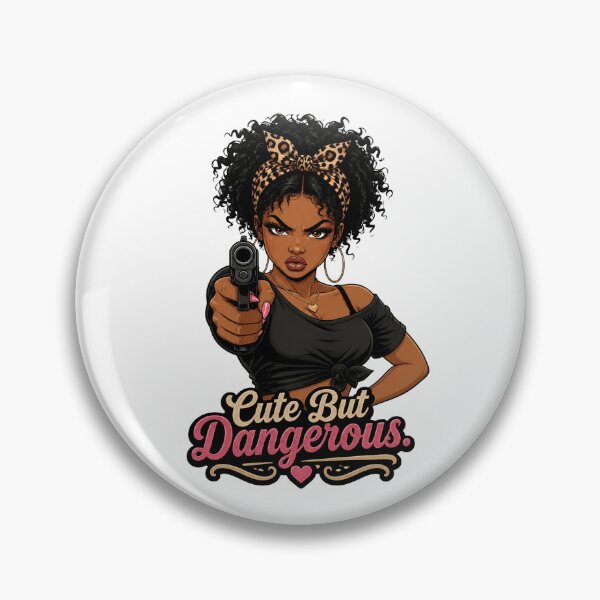 Item preview,  "Cute But Dangerous" Retro Boss Lady  designed and sold by MusesWhispers.