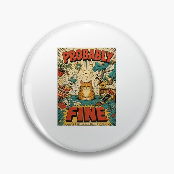 Item preview, Funny Cat Chaos Retro Comic Humor Illustration Art designed and sold by MotivaChic.
