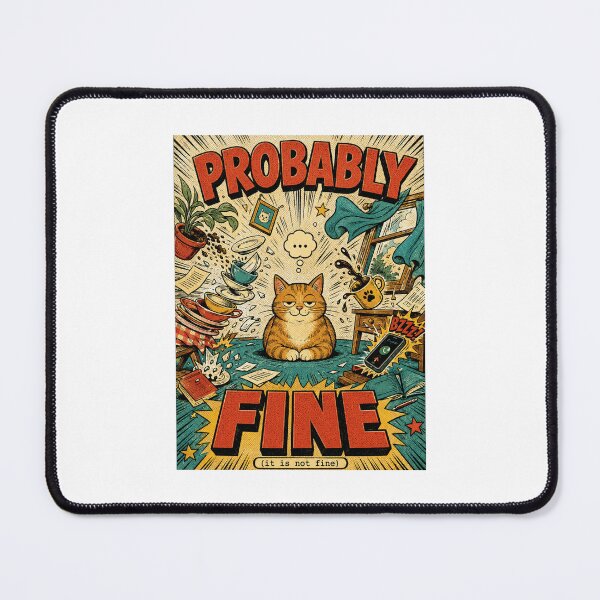 Item preview, Funny Cat Chaos Retro Comic Humor Illustration Art designed and sold by MotivaChic.