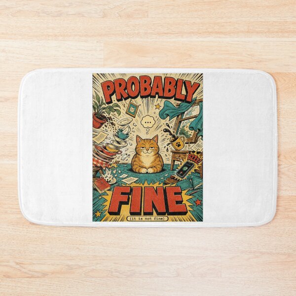 Item preview, Funny Cat Chaos Retro Comic Humor Illustration Art designed and sold by MotivaChic.