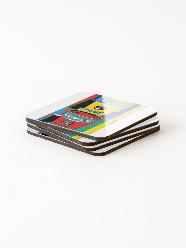 Thumbnail 4 von 5, Untersetzer (4er Set), Art - Emblematic Pop Art Silkscreen, Geometric and Colorful Composition designt und verkauft von Reverso-Design.