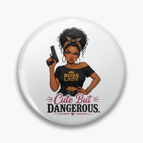 Item preview,  "Cute But Dangerous" Retro Boss Lady  designed and sold by MusesWhispers.