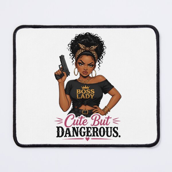 Item preview,  "Cute But Dangerous" Retro Boss Lady  designed and sold by MusesWhispers.