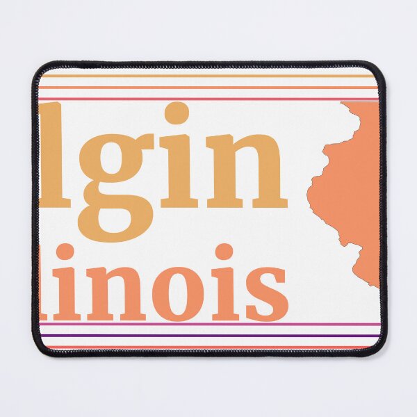 Item preview, Elgin Illinois City Marked On State Map designed and sold by TheIconSmith.