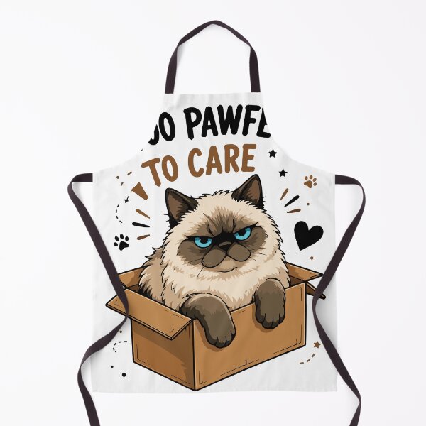 Item preview, Funny Grumpy Cat in Box Too Pawfect to Care Graphic designed and sold by banglalook.