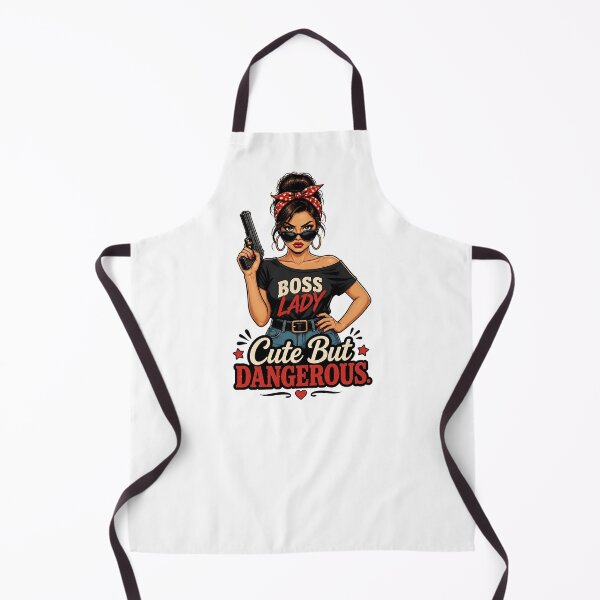 Item preview, "Cute But Dangerous" Retro Boss Lady  designed and sold by MusesWhispers.