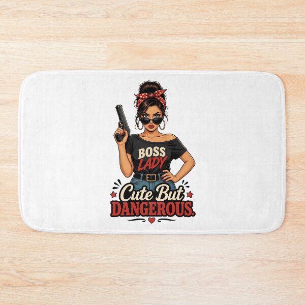 Item preview, "Cute But Dangerous" Retro Boss Lady  designed and sold by MusesWhispers.