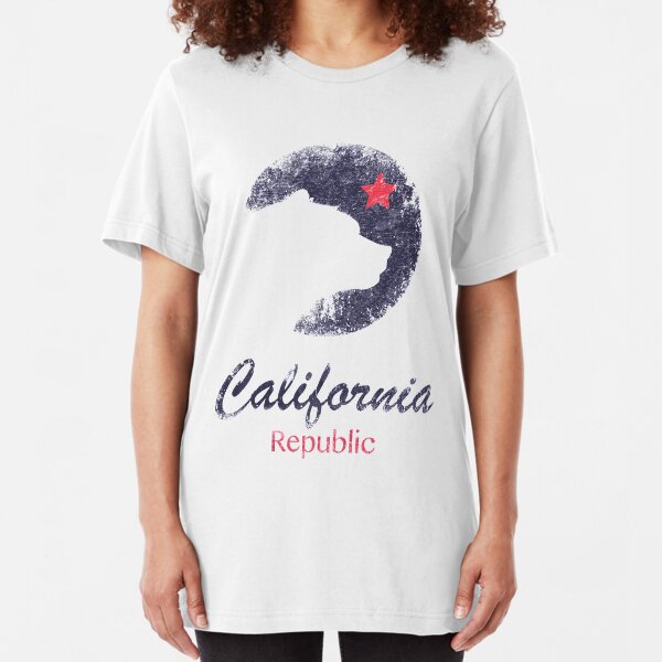 California Vintage T-Shirt USA CA Republic Tee Souvenir Gift Slim Fit T-Shirt