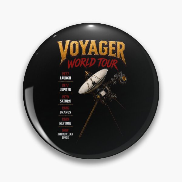 Item preview, Voyager World Tour Interstellar Mission Parody designed and sold by Retr0Tshirts.