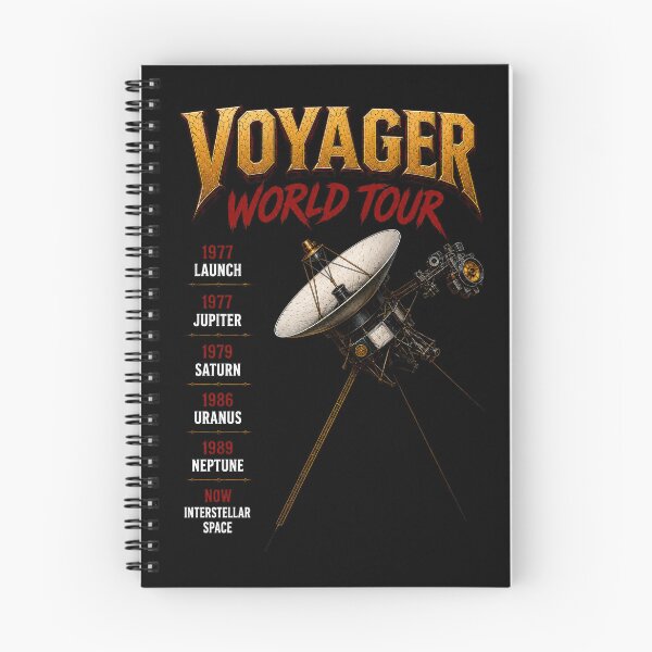 Item preview, Voyager World Tour Interstellar Mission Parody designed and sold by Retr0Tshirts.