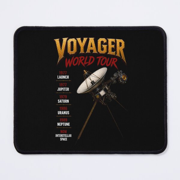 Item preview, Voyager World Tour Interstellar Mission Parody designed and sold by Retr0Tshirts.