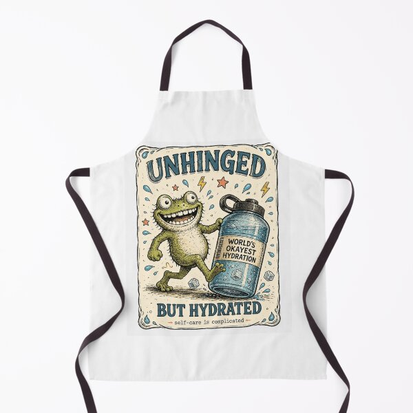 Item preview, Funny Hydration Frog Vintage Self Care Humor Illustration designed and sold by MotivaChic.