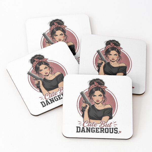 Item preview, "Cute But Dangerous" Retro Boss Lady  designed and sold by MusesWhispers.