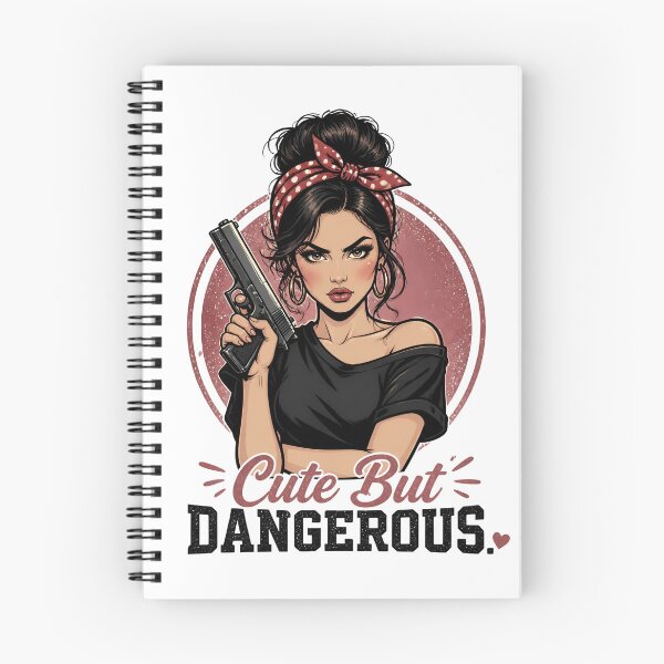 Item preview, "Cute But Dangerous" Retro Boss Lady  designed and sold by MusesWhispers.