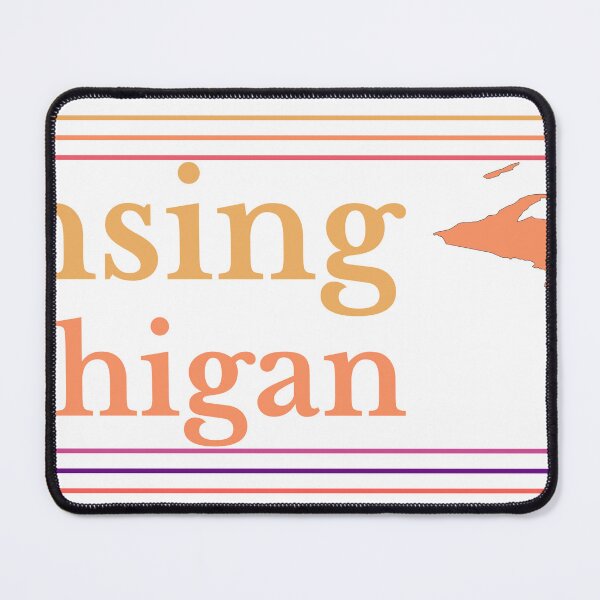 Item preview, Lansing Michigan City Marked On State Map designed and sold by TheIconSmith.