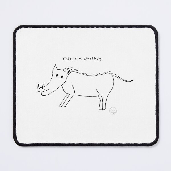 Item preview, This Is A Warthog - Badly Drawn Animal designed and sold by archarlyfitnes.